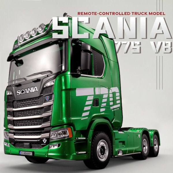 1:18 Scania 770S遙控大拖車1501（帶惡魔之眼） ｜ 🐶 狗狗雞 🐔